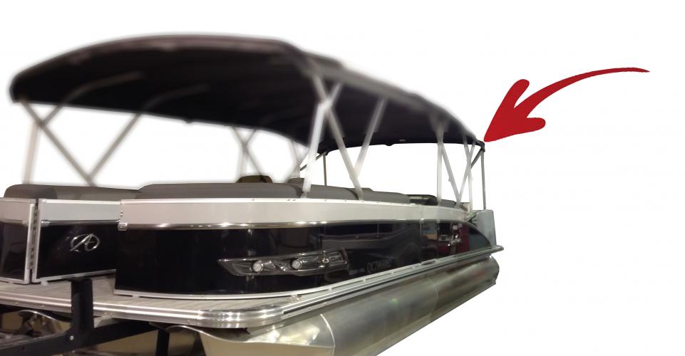 ANP inc. Avalon Catalina 2585 VRL 2022 Rear bimini extension w